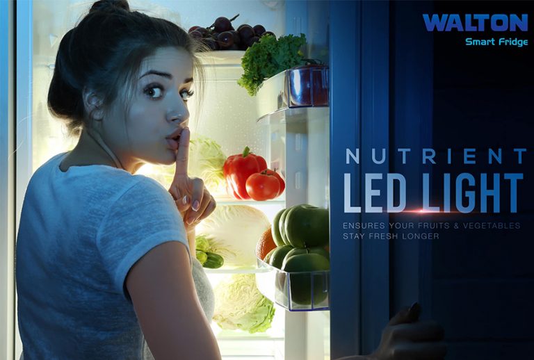 The Nutrient LED Light Technology of WALTON Refrigerator