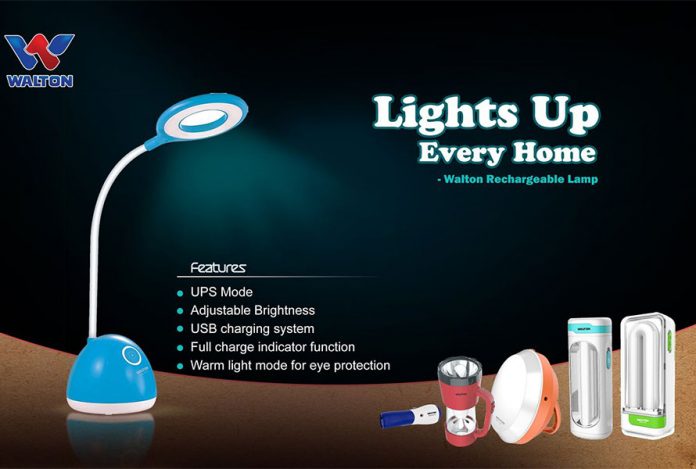 Walton Rechargeable Lamp- Lights up every home