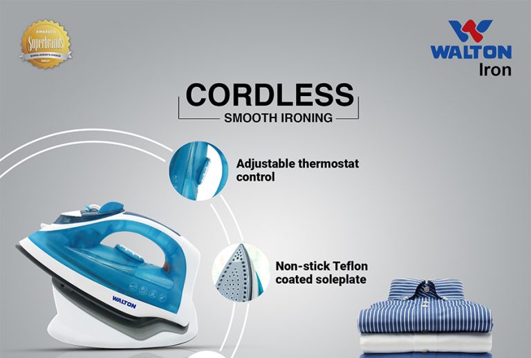 Cordless smooth ironing